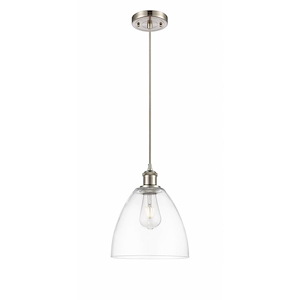 Bristol - 1 Light Cord hung Mini Pendant-11.5 Inch Tall and 9 Inch Wide - 1424729