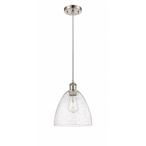 Bristol - 1 Light Cord hung Mini Pendant-11.5 Inch Tall and 9 Inch Wide - 1424839