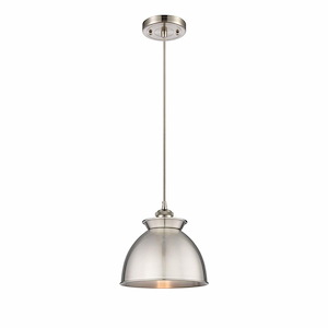 Adirondack - 1 Light Cord Hung Mini Pendant In Industrial Style-10 Inches Tall and 8.13 Inches Wide - 1426829