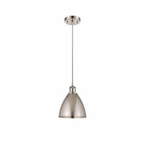 Metal Bristol - 1 Light Mini Pendant In Industrial Style-11.25 Inches Tall and 7.5 Inches Wide - 1424843