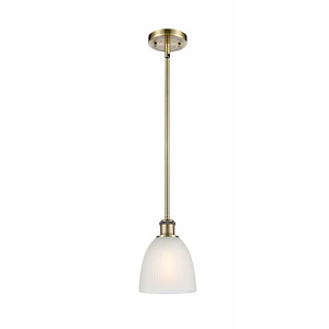 Castile - 1 Light Mini Pendant-9 Inch Tall and 6 Inch Wide - 1424852