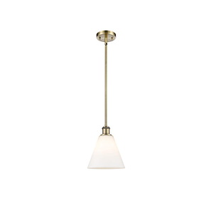 Berkshire Glass - 1 Light Mini Pendant-10 Inch Tall and 8 Inch Wide - 1289490