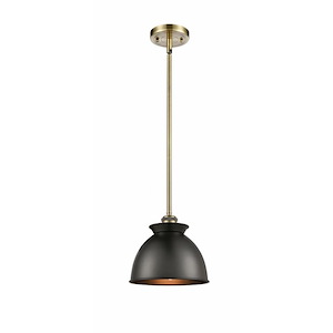Adirondack - 1 Light Mini Pendant In Industrial Style-10 Inches Tall and 8.13 Inches Wide - 1424853