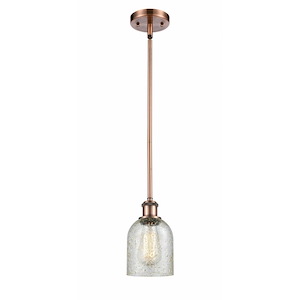 Caledonia - 1 Light Mini Pendant-9 Inch Tall and 5 Inch Wide - 1424860