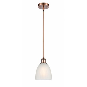 Castile - 1 Light Mini Pendant-9 Inch Tall and 6 Inch Wide - 1424911