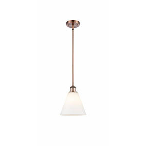 Berkshire Glass - 1 Light Mini Pendant-10 Inch Tall and 8 Inch Wide - 1424858