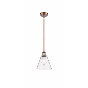 Berkshire Glass - 1 Light Mini Pendant-10 Inch Tall and 8 Inch Wide - 1424869