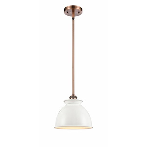 Adirondack - 1 Light Mini Pendant In Industrial Style-10 Inches Tall and 8.13 Inches Wide - 1424781