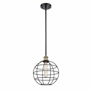 Lake Placid - 1 Light Stem Hung Pendant In Industrial Style-12.5 Inches Tall and 10 Inches Wide - 1316766