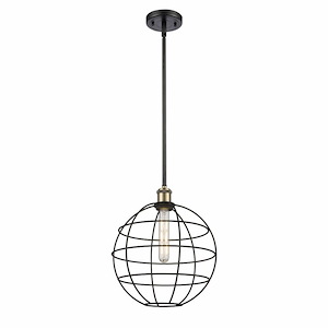 Lake Placid - 1 Light Stem Hung Pendant In Industrial Style-14.5 Inches Tall and 12 Inches Wide - 1316767