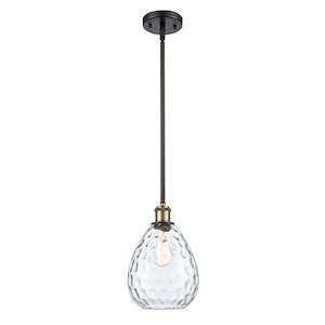 Waverly - 1 Light Mini Pendant-12 Inch Tall and 8 Inch Wide - 1424887
