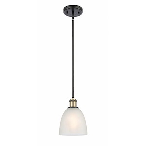 Castile - 1 Light Mini Pendant-9 Inch Tall and 6 Inch Wide - 1424787
