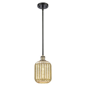 Preston - 1 Light Ballston Jar Stem Hung Mini Pendant-11.25 Inch Tall and 6.75 Inch Wide - 1387726