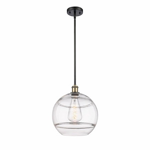 Rochester - 1 Light Stem Hung Mini Pendant In Industrial Style-13.38 Inches Tall and 12 Inches Wide - 1330046