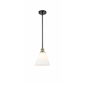 Berkshire Glass - 1 Light Mini Pendant-10 Inch Tall and 8 Inch Wide - 1424818