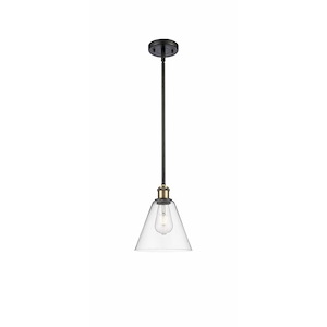 Berkshire Glass - 1 Light Mini Pendant-10 Inch Tall and 8 Inch Wide - 1424788
