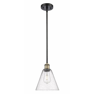 Berkshire Glass - 1 Light Mini Pendant-10 Inch Tall and 8 Inch Wide - 1424920