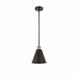 Ballston Cone - 1 Light Pendant In Industrial Style-9.75 Inches Tall and 8 Inches Wide - 1297612