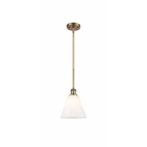 Berkshire Glass - 1 Light Mini Pendant-10 Inch Tall and 8 Inch Wide - 1424901