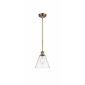 Berkshire Glass - 1 Light Mini Pendant-10 Inch Tall and 8 Inch Wide - 1424881