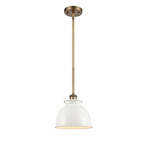 Adirondack - 1 Light Mini Pendant In Industrial Style-10 Inches Tall and 8.13 Inches Wide - 1426953