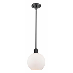 Athens - 1 Light Stem Hung Mini Pendant In Industrial Style-10 Inches Tall and 8 Inches Wide - 1291983