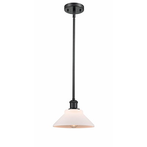 Orwell - 1 Light Stem Hung Mini Pendant In Industrial Style-8 Inches Tall and 8.38 Inches Wide - 1289529