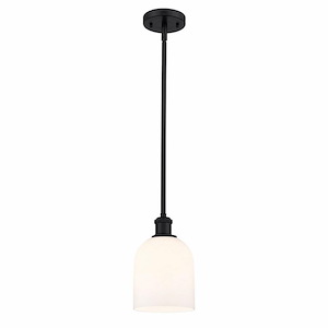 Bella - 1 Light Stem Hung Mini Pendant In Industrial Style-9.5 Inches Tall and 5.5 Inches Wide - 1329992