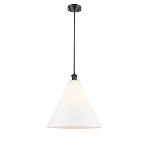 Berkshire Glass - 1 Light Pendant-17 Inch Tall and 16 Inch Wide - 1424923
