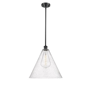 Berkshire Glass - 1 Light Pendant-17 Inch Tall and 16 Inch Wide - 1424924