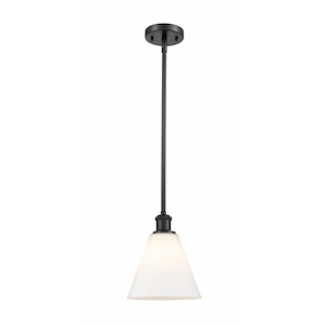 Berkshire Glass - 1 Light Mini Pendant-10 Inch Tall and 8 Inch Wide - 1424925