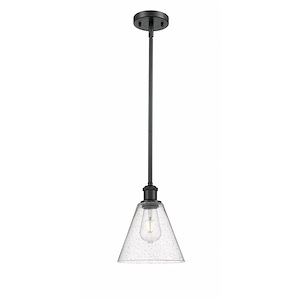 Berkshire Glass - 1 Light Mini Pendant-10 Inch Tall and 8 Inch Wide - 1424992