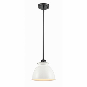 Adirondack - 1 Light Mini Pendant In Industrial Style-10 Inches Tall and 8.13 Inches Wide - 1426955