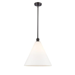 Berkshire Glass - 1 Light Pendant-17 Inch Tall and 16 Inch Wide - 1424976