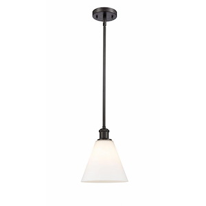 Berkshire Glass - 1 Light Mini Pendant-10 Inch Tall and 8 Inch Wide - 1425010