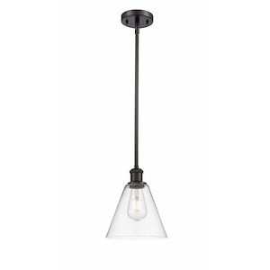 Berkshire Glass - 1 Light Mini Pendant-10 Inch Tall and 8 Inch Wide - 1425004