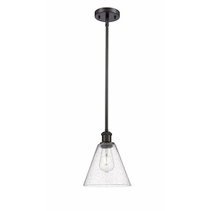 Berkshire Glass - 1 Light Mini Pendant-10 Inch Tall and 8 Inch Wide - 1425112
