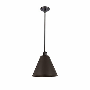 Ballston Cone - 1 Light Pendant In Industrial Style-12.75 Inches Tall and 12 Inches Wide - 1297632