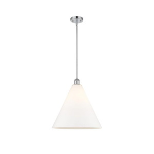 Berkshire Glass - 1 Light Pendant-17 Inch Tall and 16 Inch Wide - 1425048