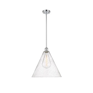 Berkshire Glass - 1 Light Pendant-17 Inch Tall and 16 Inch Wide - 1425049