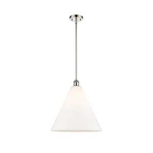 Berkshire Glass - 1 Light Pendant-17 Inch Tall and 16 Inch Wide - 1424981