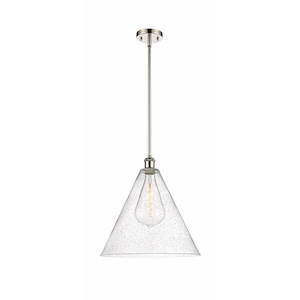 Berkshire Glass - 1 Light Pendant-17 Inch Tall and 16 Inch Wide - 1425017