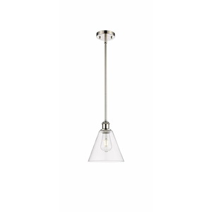Berkshire Glass - 1 Light Mini Pendant-10 Inch Tall and 8 Inch Wide - 1425089