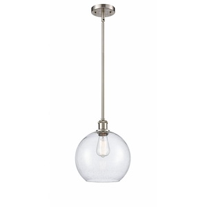 Athens - 1 Light Stem Hung Mini Pendant In Industrial Style-13 Inches Tall and 10 Inches Wide - 1289519