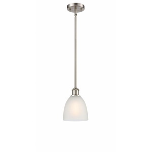 Castile - 1 Light Mini Pendant-9 Inch Tall and 6 Inch Wide - 1424987