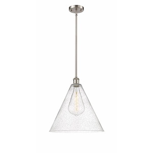 Berkshire Glass - 1 Light Pendant-17 Inch Tall and 16 Inch Wide - 1425172