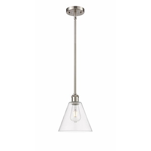 Berkshire Glass - 1 Light Mini Pendant-10 Inch Tall and 8 Inch Wide - 1425070