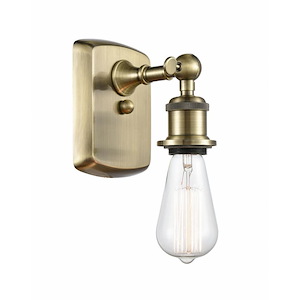 Bare Bulb - 1 Light Wall Sconce In Industrial Style-7 Inches Tall and 4.5 Inches Wide - 1289526
