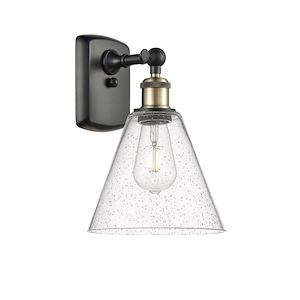 Berkshire Glass - 1 Light Wall Sconce-11 Inch Tall and 8 Inch Wide - 1297732
