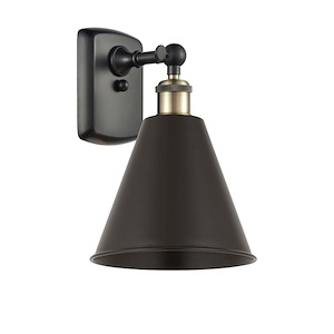 Berkshire Metal - 1 Light Wall Sconce-11 Inch Tall and 8 Inch Wide - 1425039